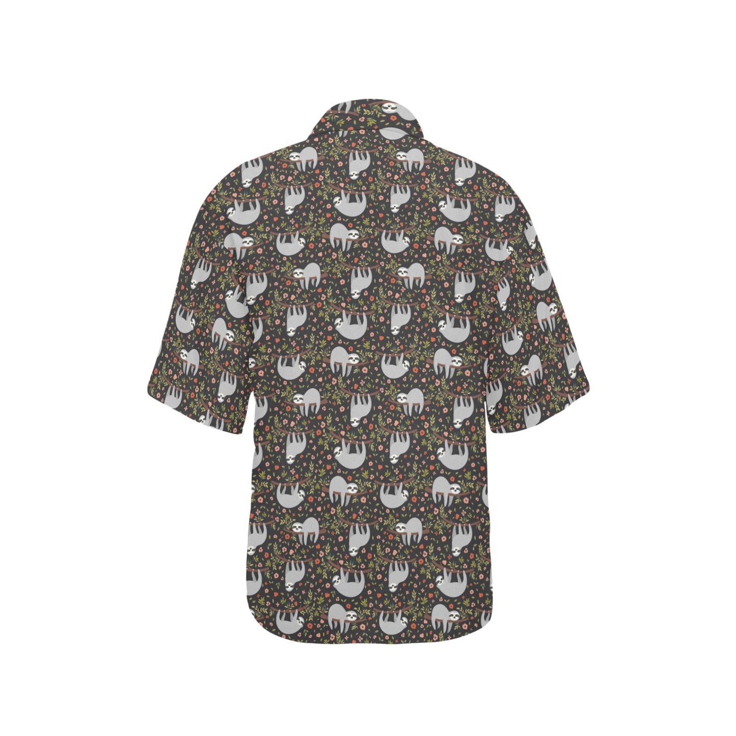 Sloth Cute Design Themed Print Women's Hawaiian Shirt