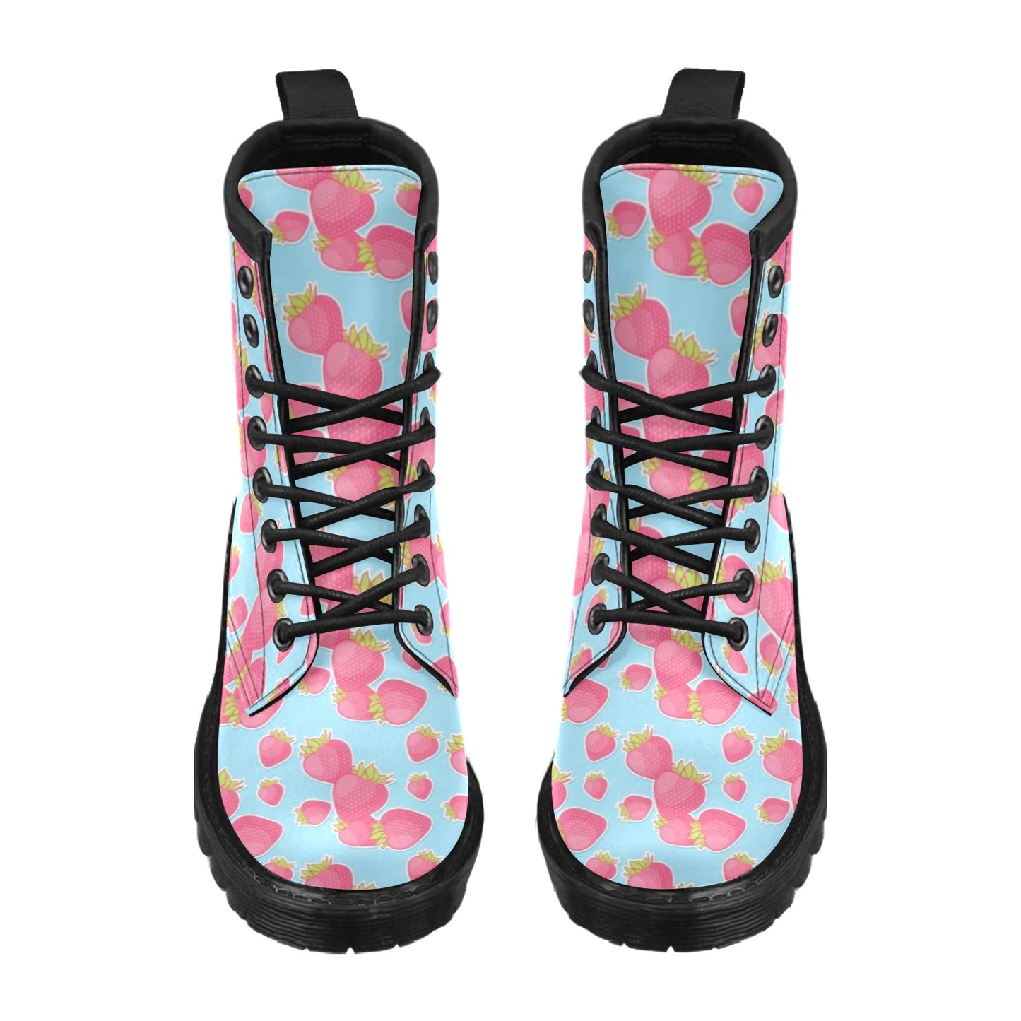 Strawberry Pattern Print Design SB04 Women's Boots