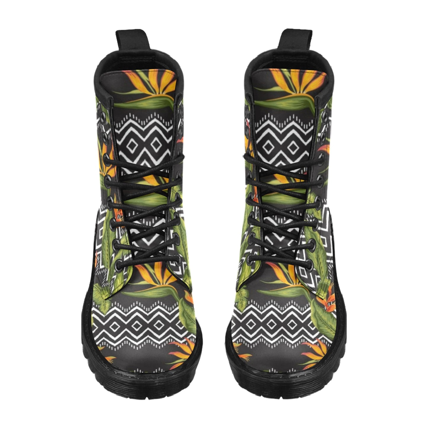 Bird Of Paradise Pattern Print Design BOP07 Women's Boots