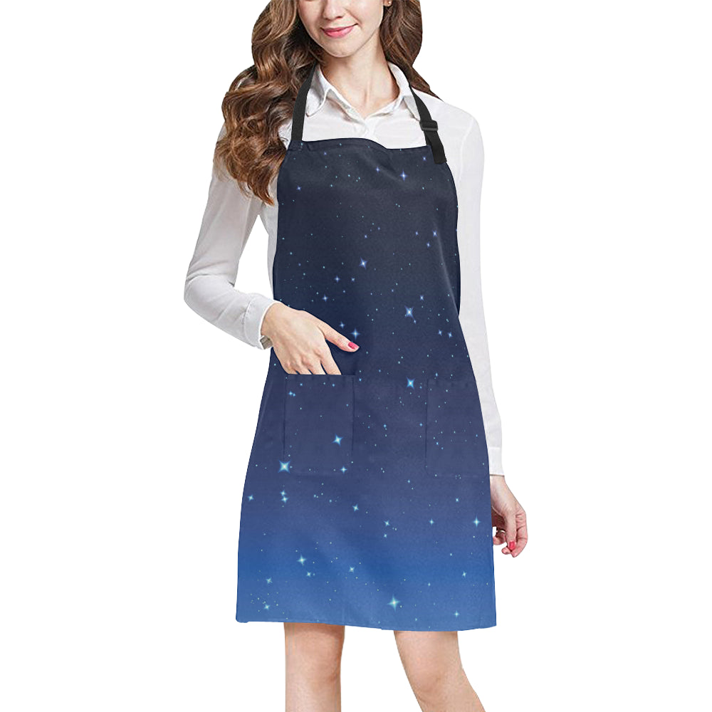 Night sky Pattern Print Design A01 Apron with Pocket