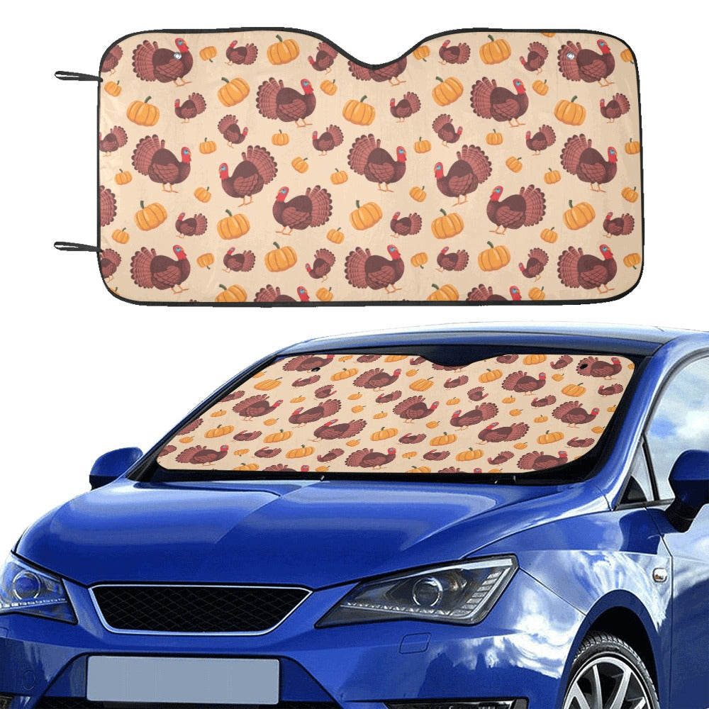 Thanksgiving Print Design LKS308 Car front Windshield Sun Shade