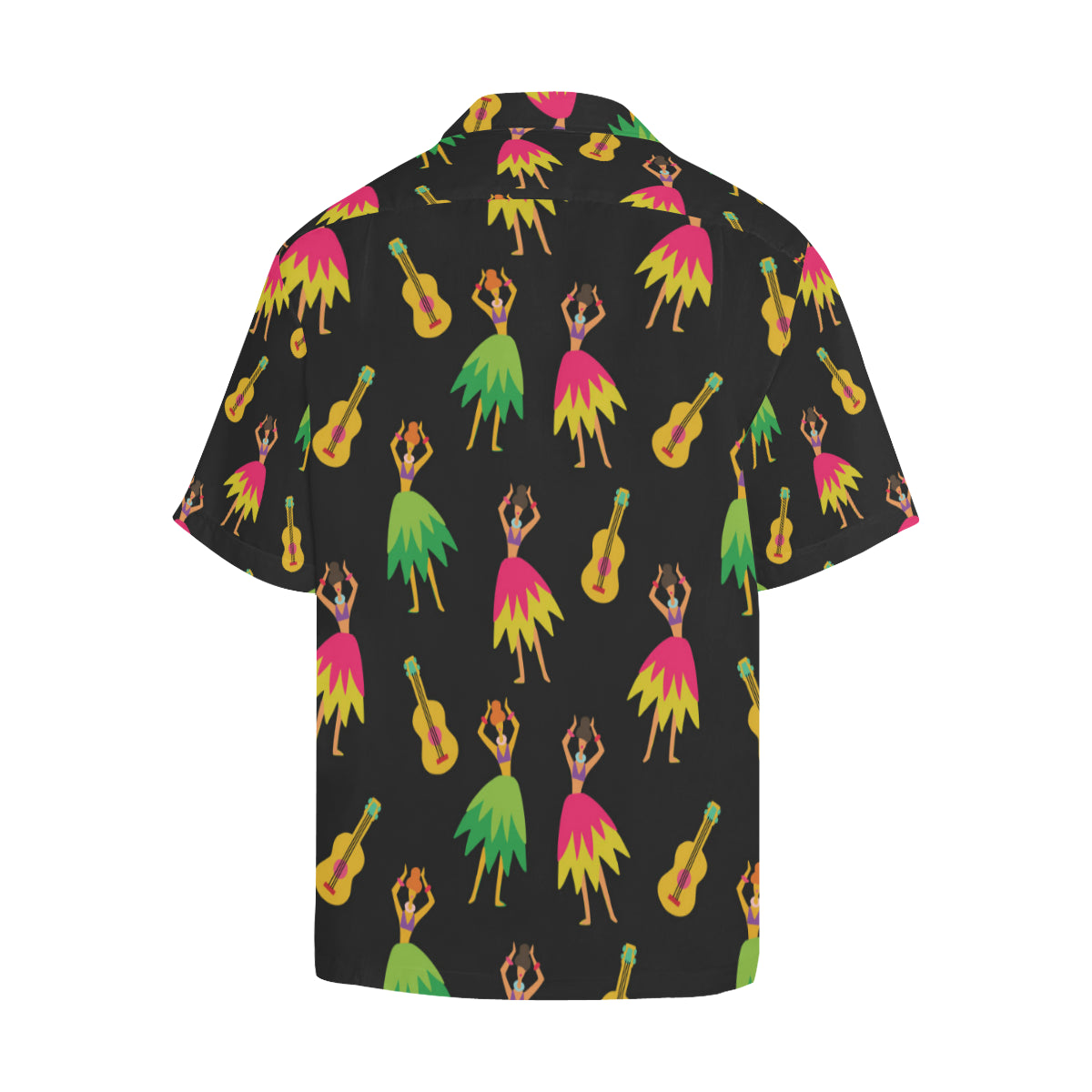 Hula Dancers Hawaiian Girl Pattern Print Design 03 Men's Hawaiian Shirt