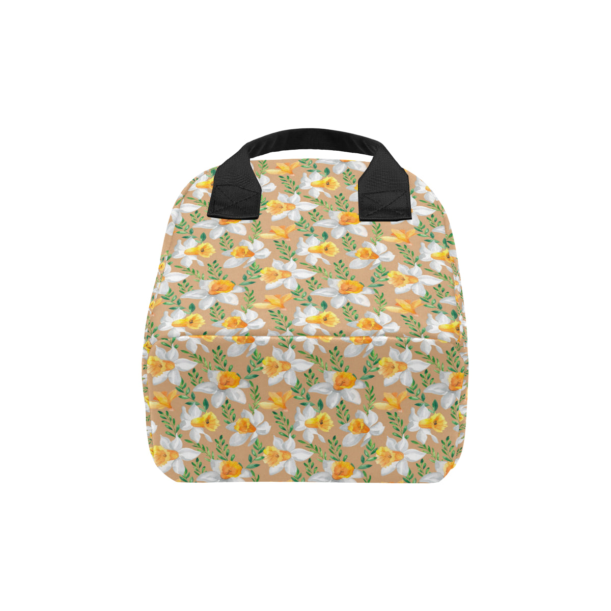 Daffodils Pattern Print Design DF04 Insulated Lunch Bag