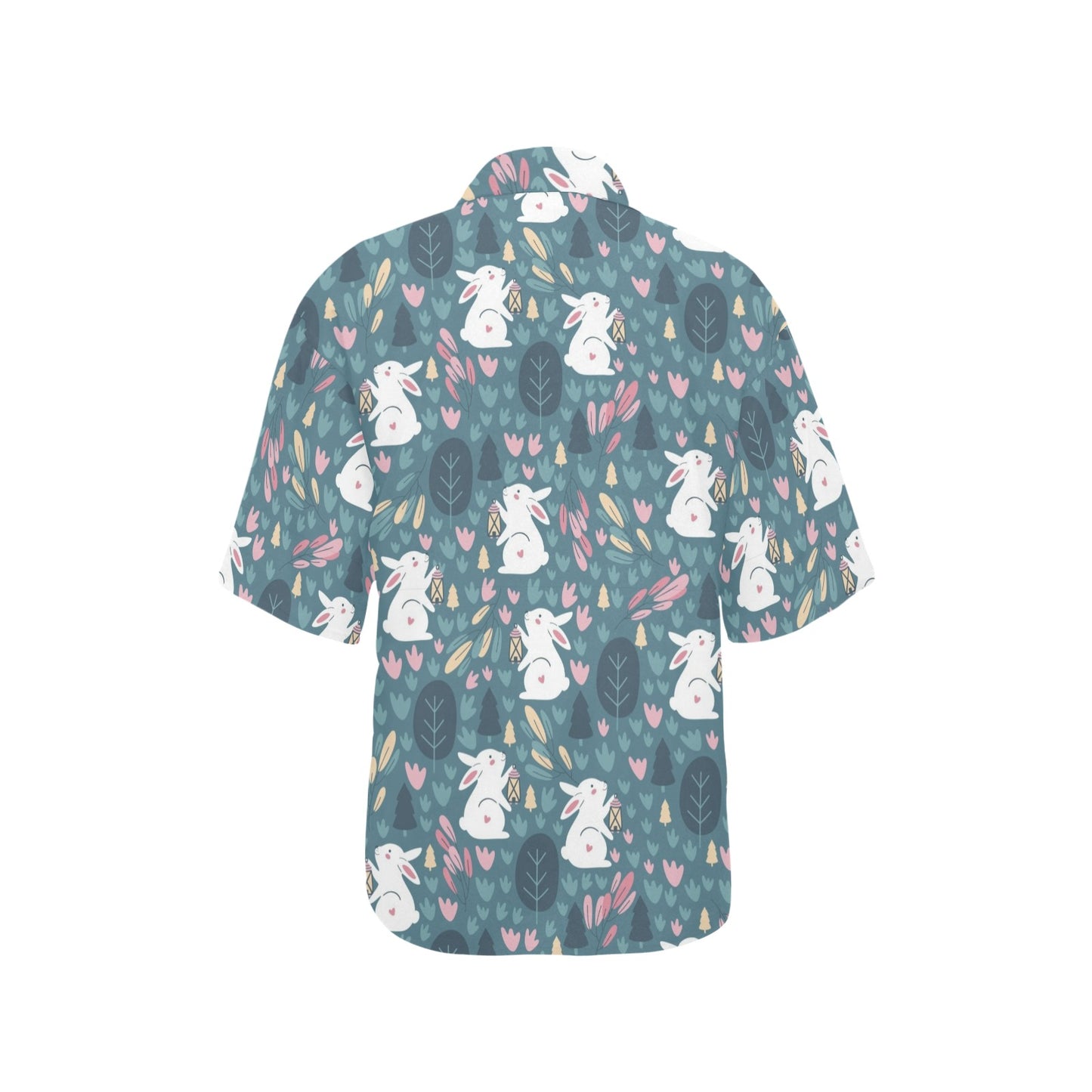 Rabbit Pattern Print Design RB013 Women's Hawaiian Shirt