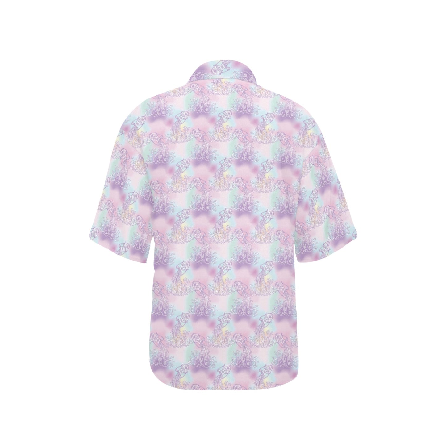 Aquarius Zodiac Pattern Print Design 01 Women's Hawaiian Shirt