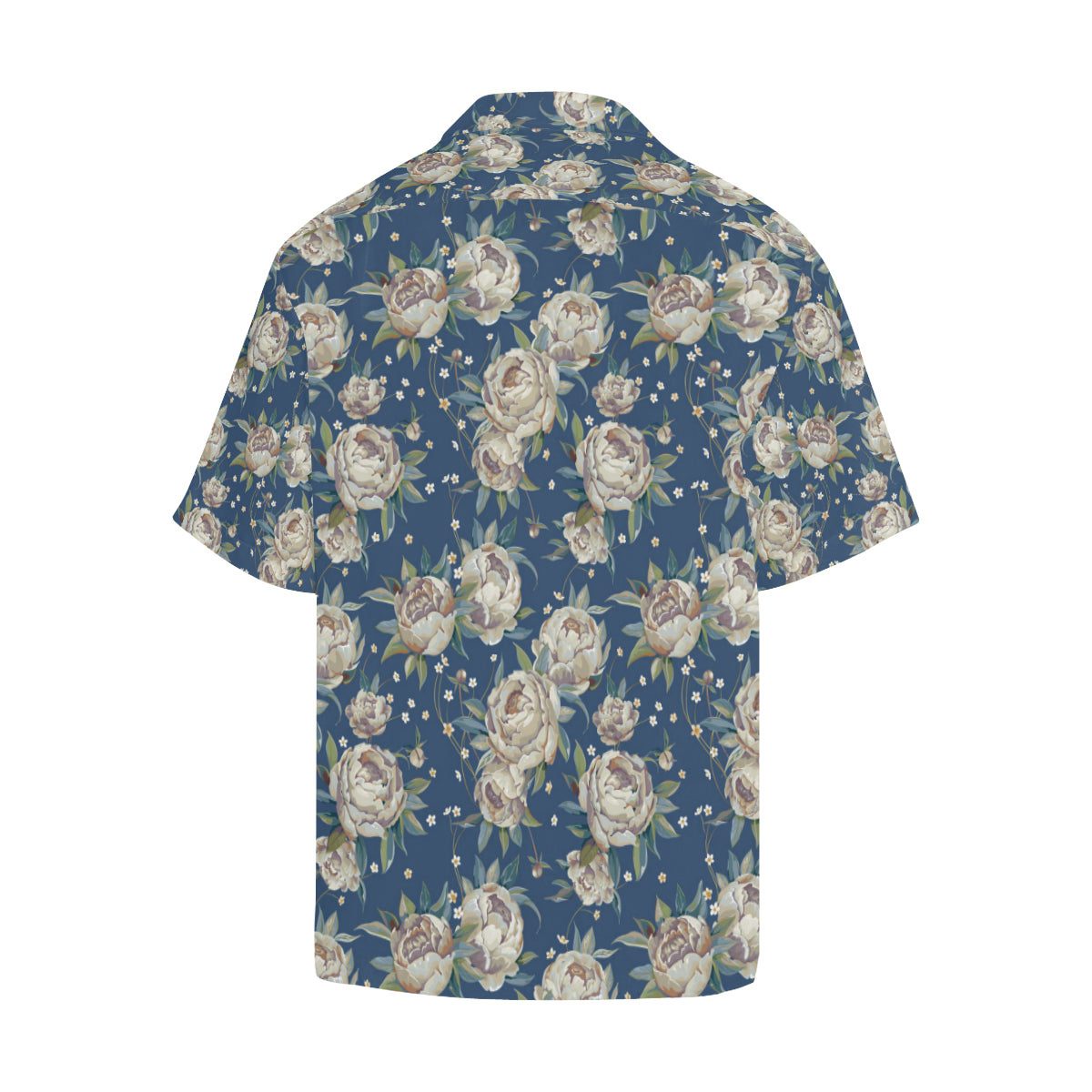 Peony Pattern Print Design A03 Men's Hawaiian Shirt
