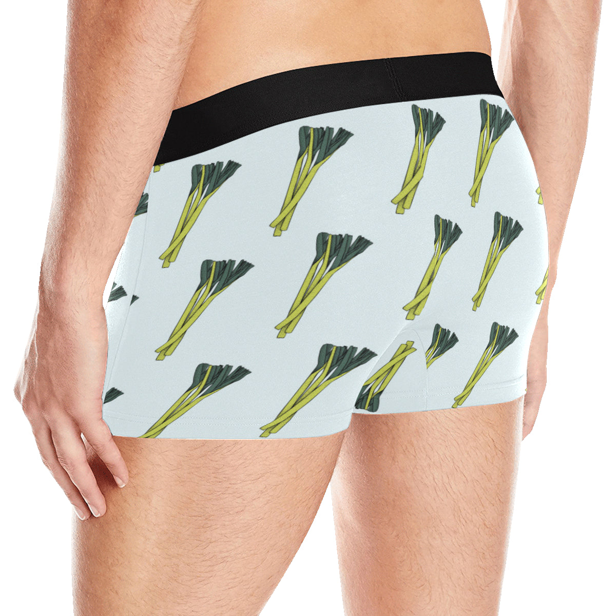 Leek Pattern Print Design 03 Men's Boxer Briefs