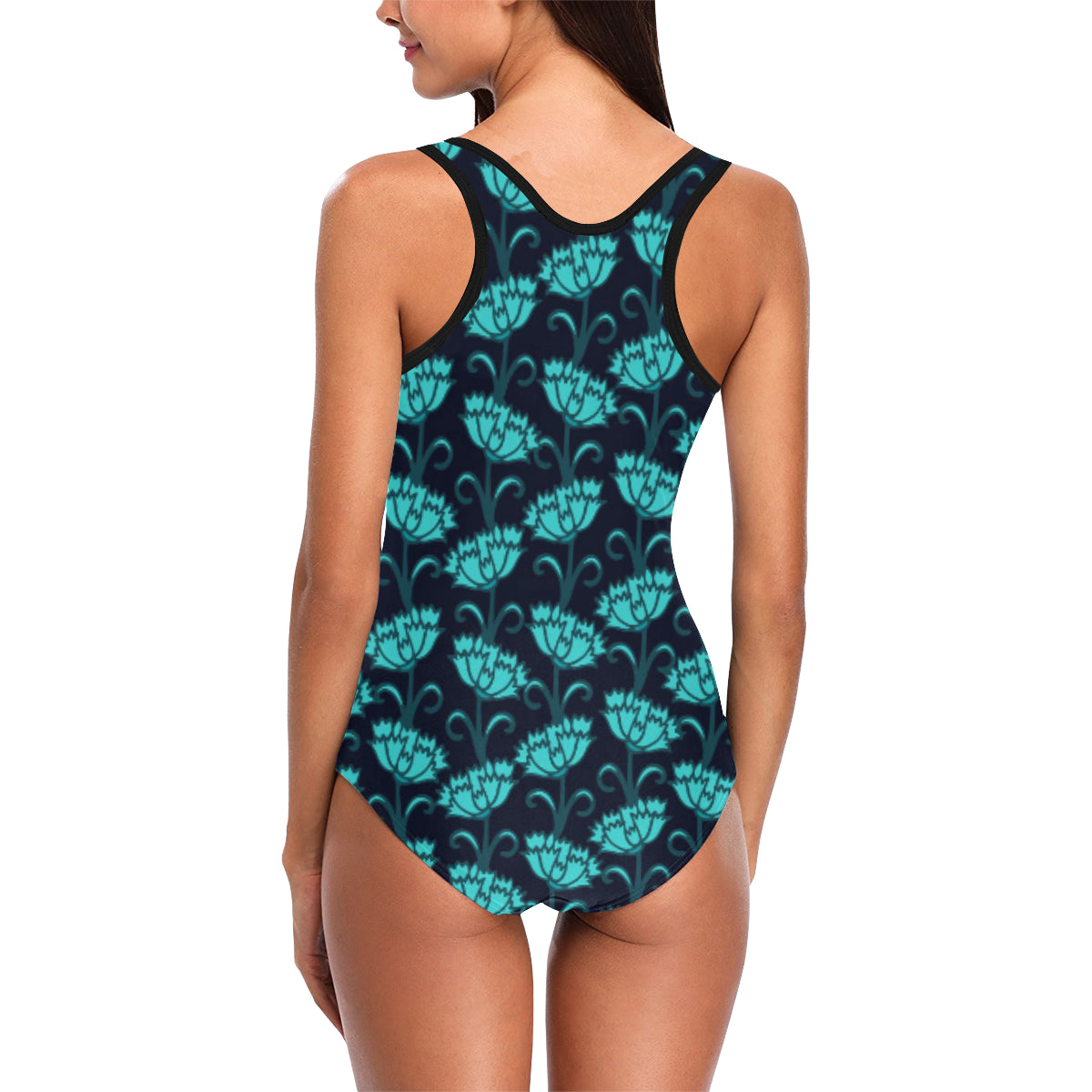 Carnations Pattern Print Design CN06 Women Swimsuit
