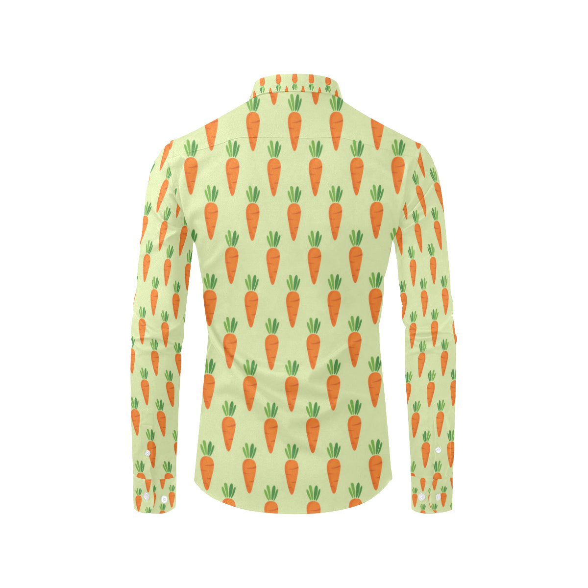 Carrot Pattern Print Design 02 Men's Long Sleeve Shirt