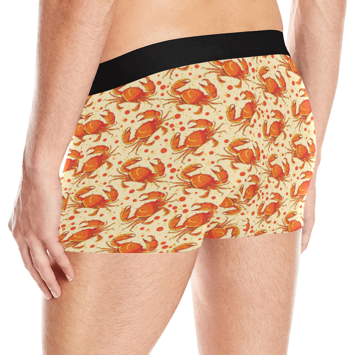 Crab Pattern Print Design 01 Men's Boxer Briefs