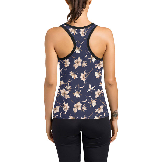 Beautiful Floral Pattern Women's Racerback Tank Top