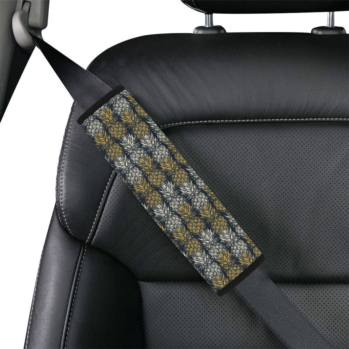 Pineapple Print Design Pattern Car Seat Belt Cover