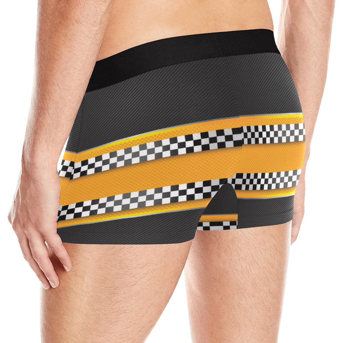 Checkered Pattern Print Design 01 Men's Boxer Briefs