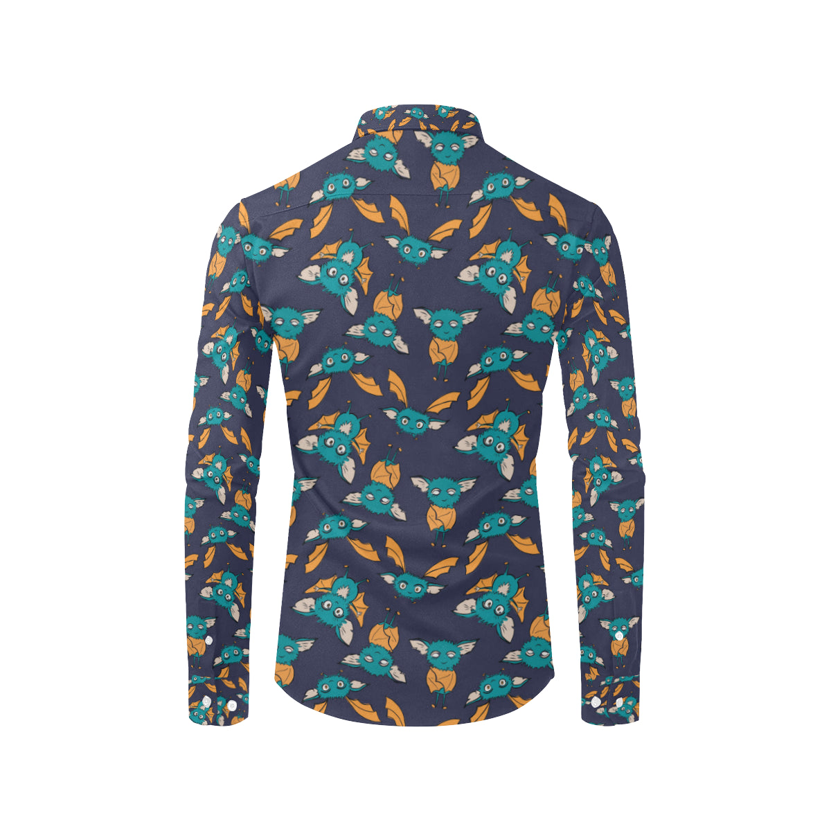 Bat Pattern Print Design 07 Men's Long Sleeve Shirt
