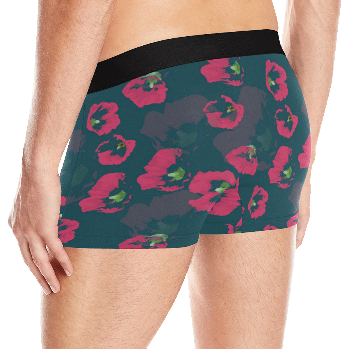 Morning Glory Pattern Print Design 01 Men's Boxer Briefs