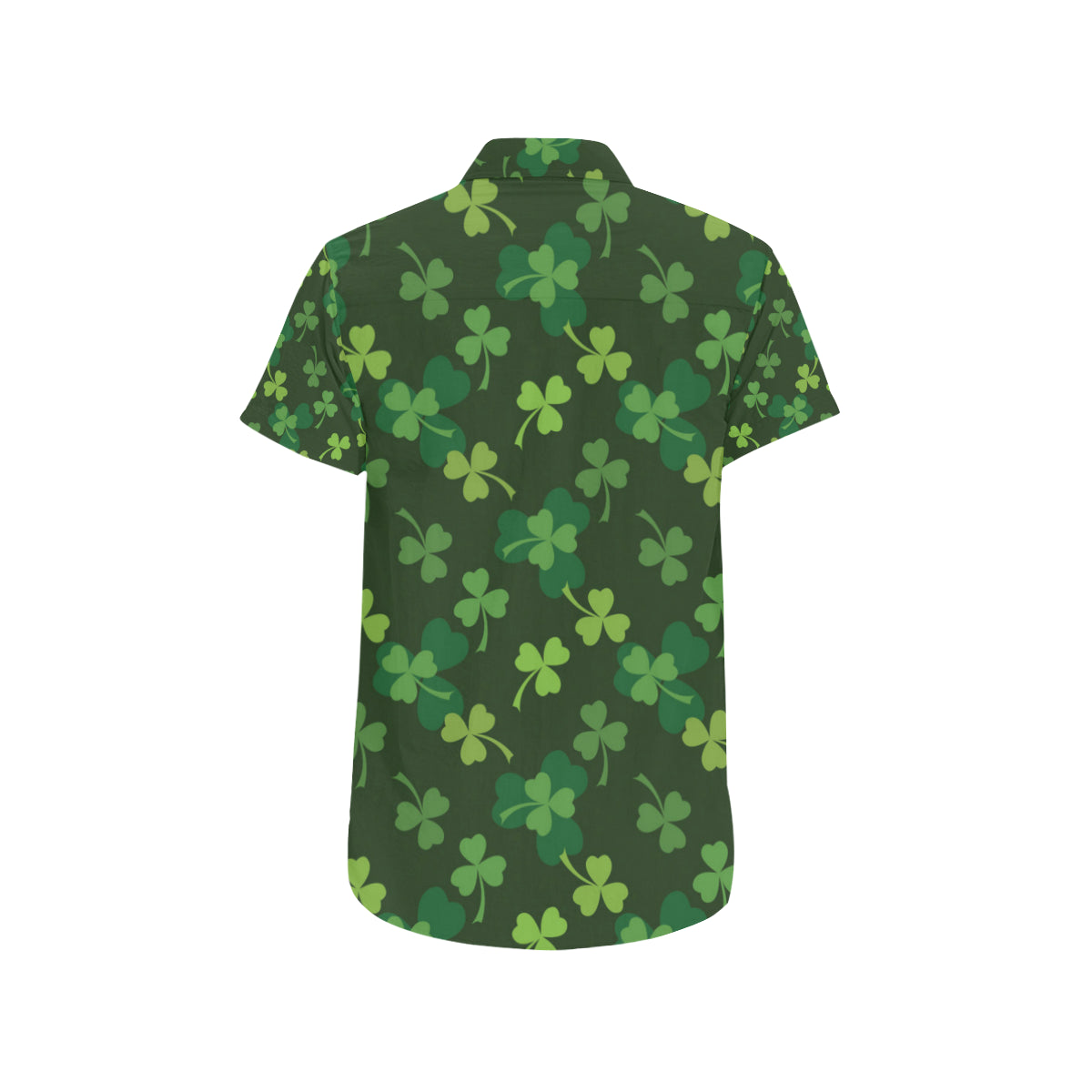 Irish Pattern Print Design 03 Men's Short Sleeve Button Up Shirt