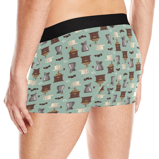 Coffee Pattern Print Design 04 Men's Boxer Briefs