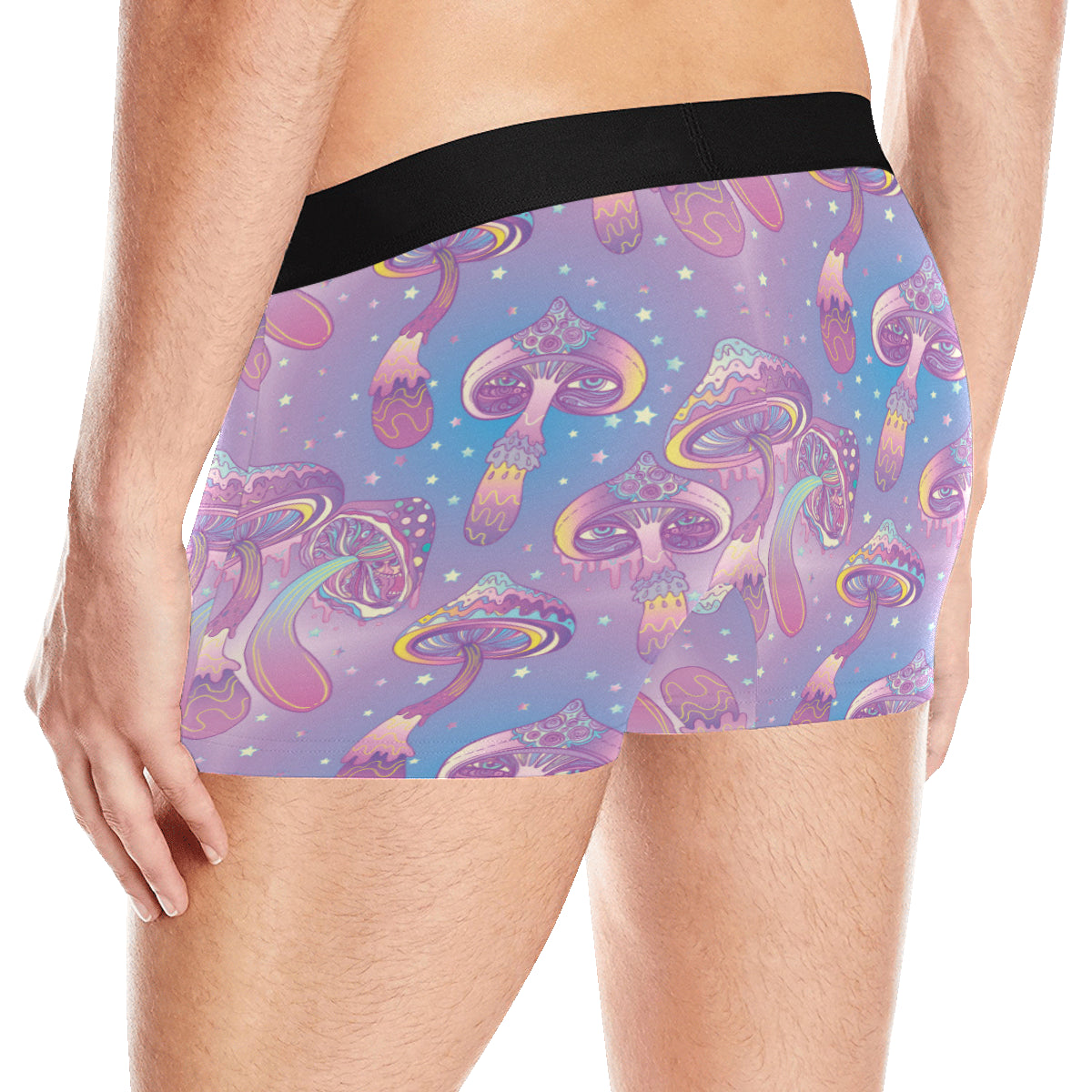 Psychedelic Mushroom Pattern Print Design A01 Men's Boxer Briefs