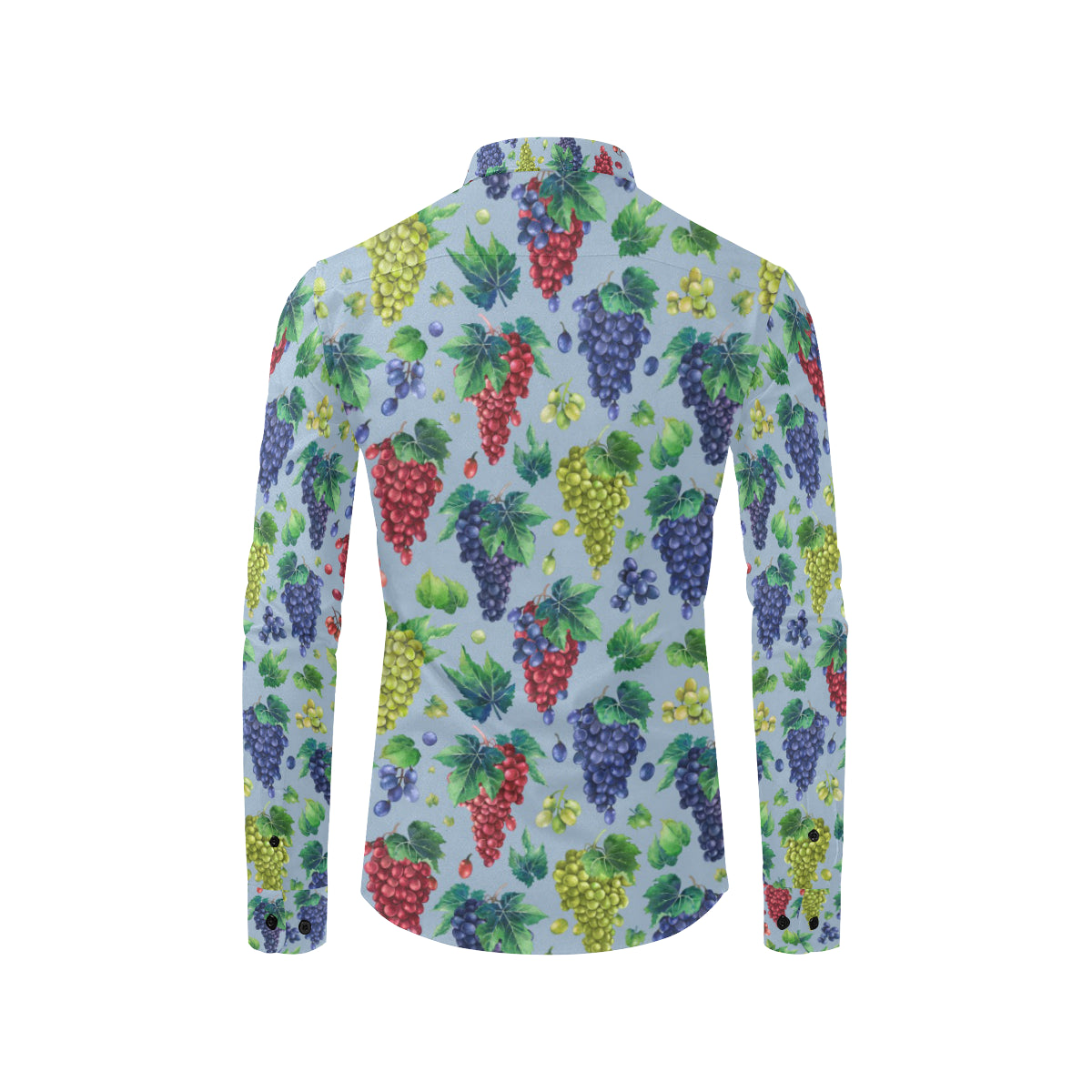 Grape Pattern Print Design GP06 Men's Long Sleeve Shirt