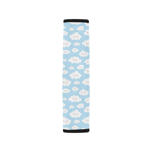 Cloud Pattern Print Design 02 Car Seat Belt Cover