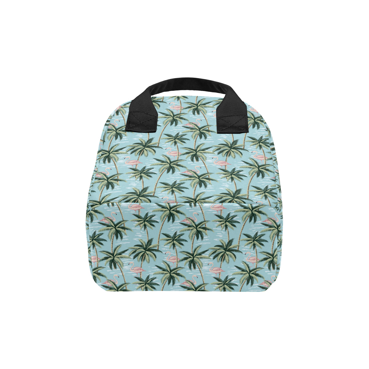 Palm Tree Pattern Print Design PT05 Insulated Lunch Bag