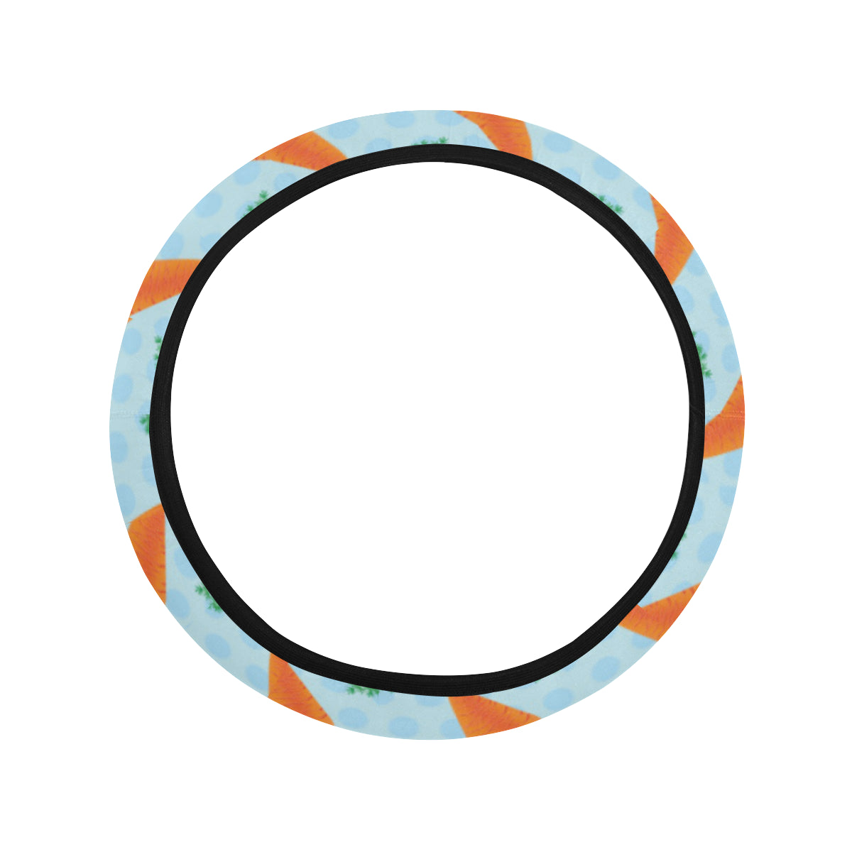 Carrot Pattern Print Design 01 Steering Wheel Cover with Elastic Edge