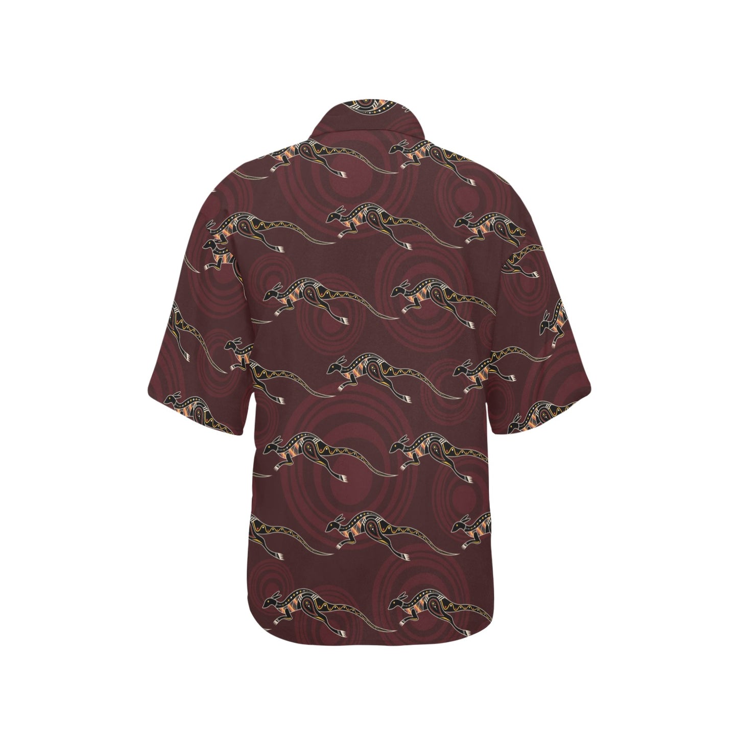 Kangaroos Pattern Print Design 05 Women's Hawaiian Shirt