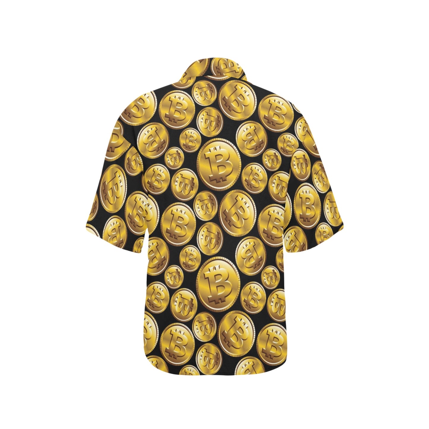 Bitcoin Pattern Print Design DO05 Women's Hawaiian Shirt