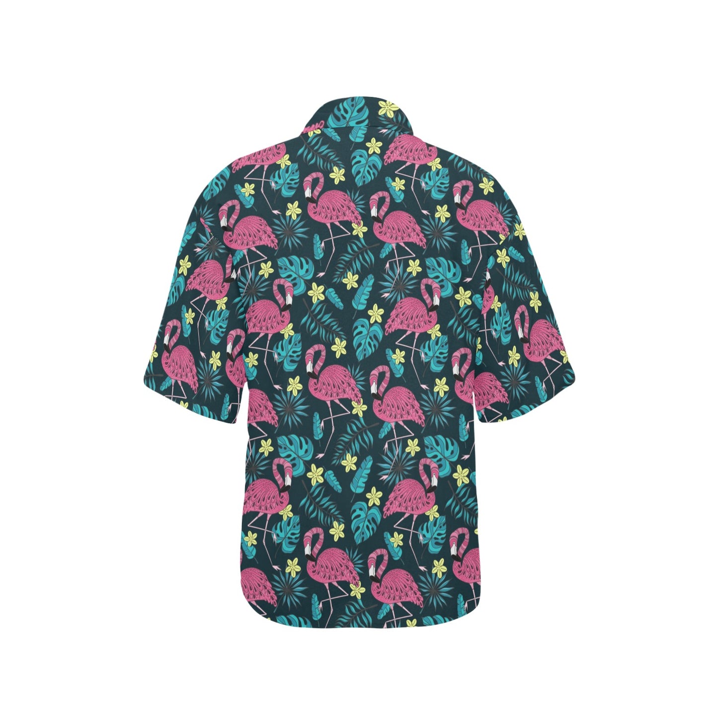 Flamingo Print Pattern Women's Hawaiian Shirt