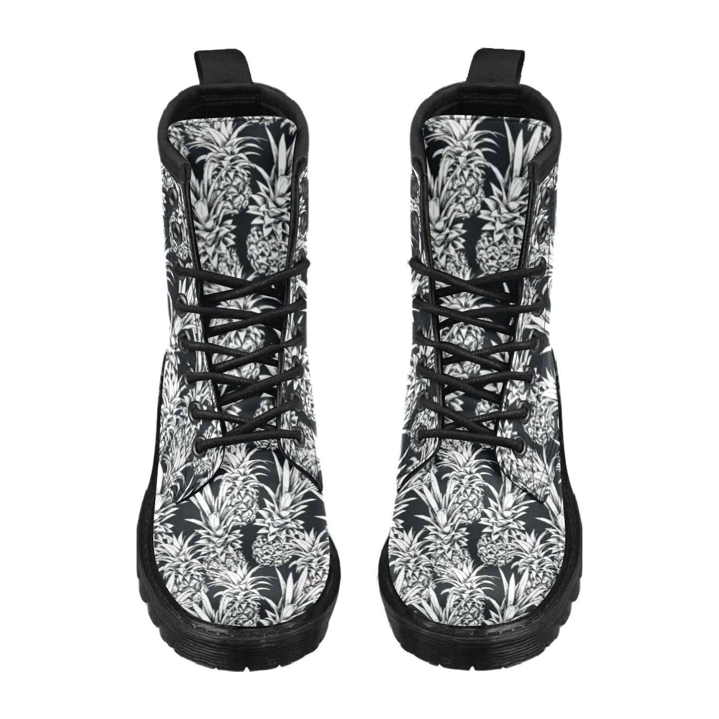Pineapple Pattern Print Design PP08 Women's Boots