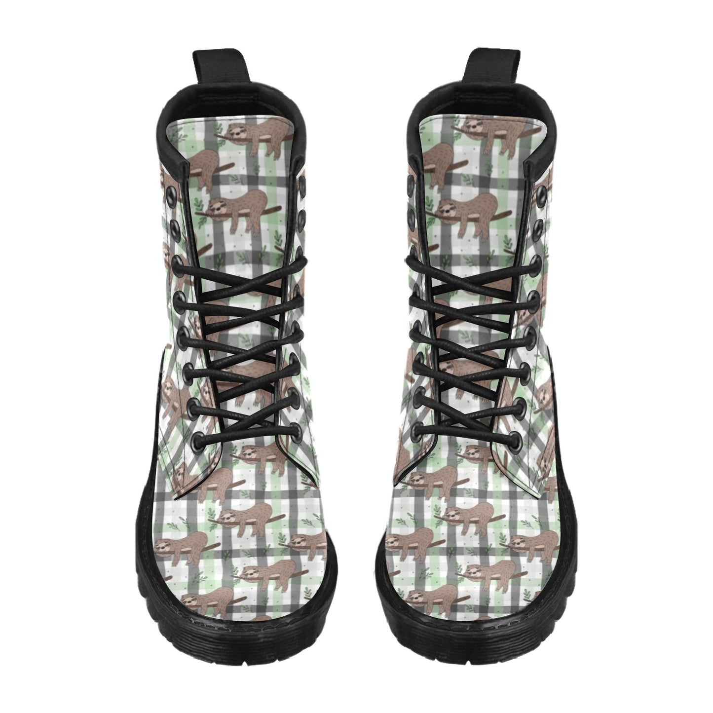 Sloth Print Design LKS301 Women's Boots
