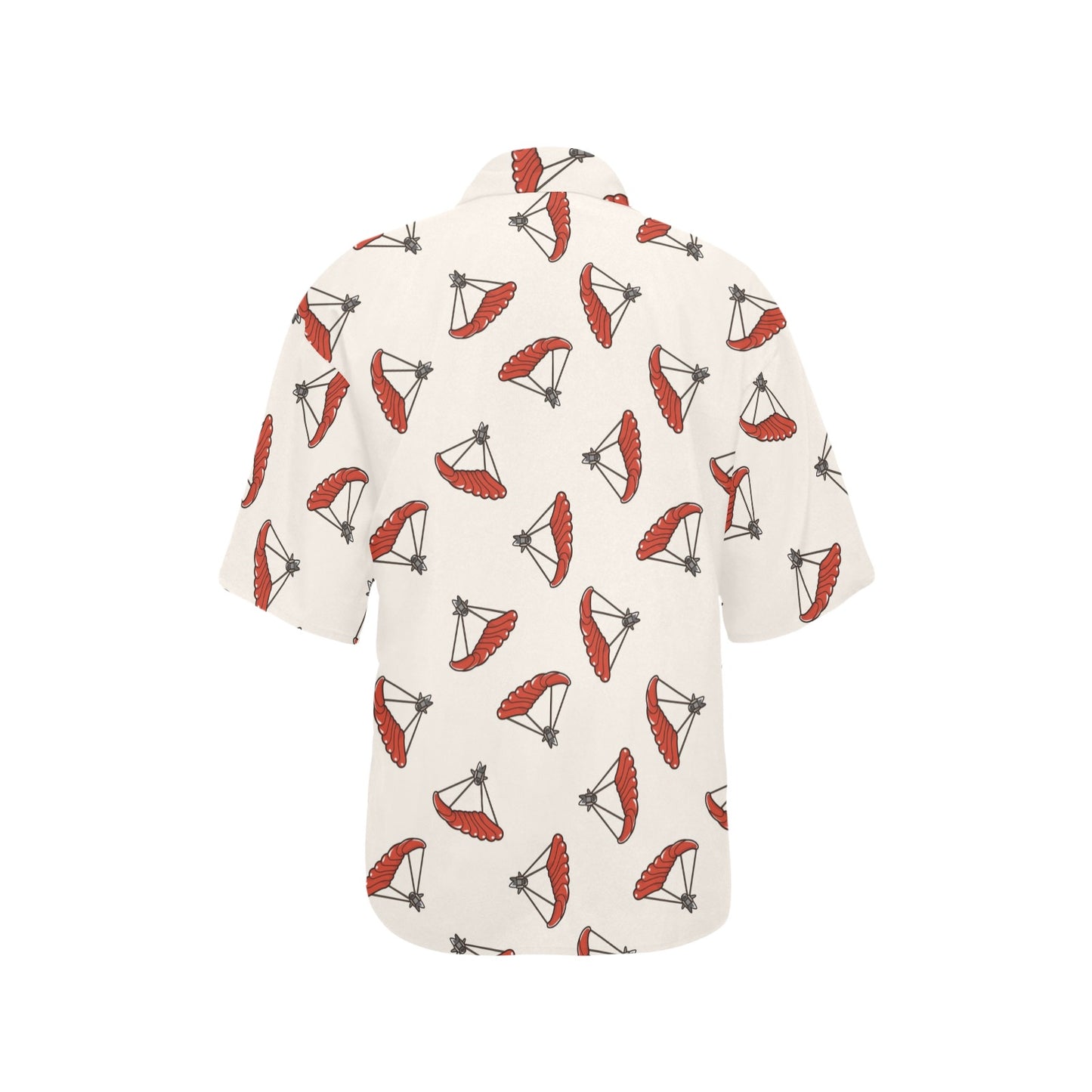 Skydiver Print Design LKS302 Women's Hawaiian Shirt