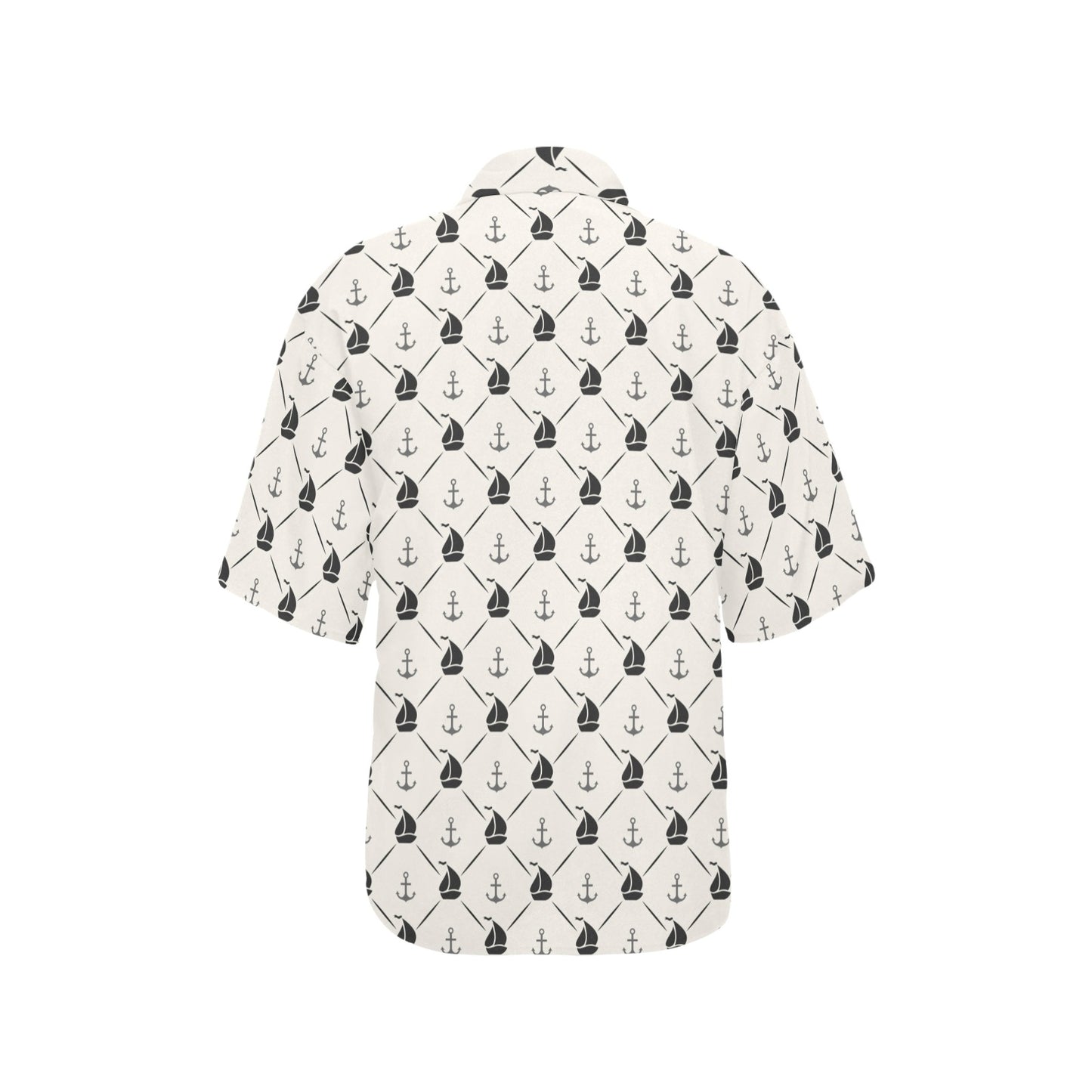 Sailboat Print Design LKS302 Women's Hawaiian Shirt