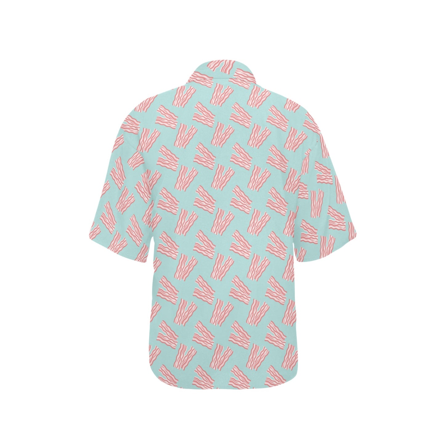 Bacon Pattern Print Design 04 Women's Hawaiian Shirt