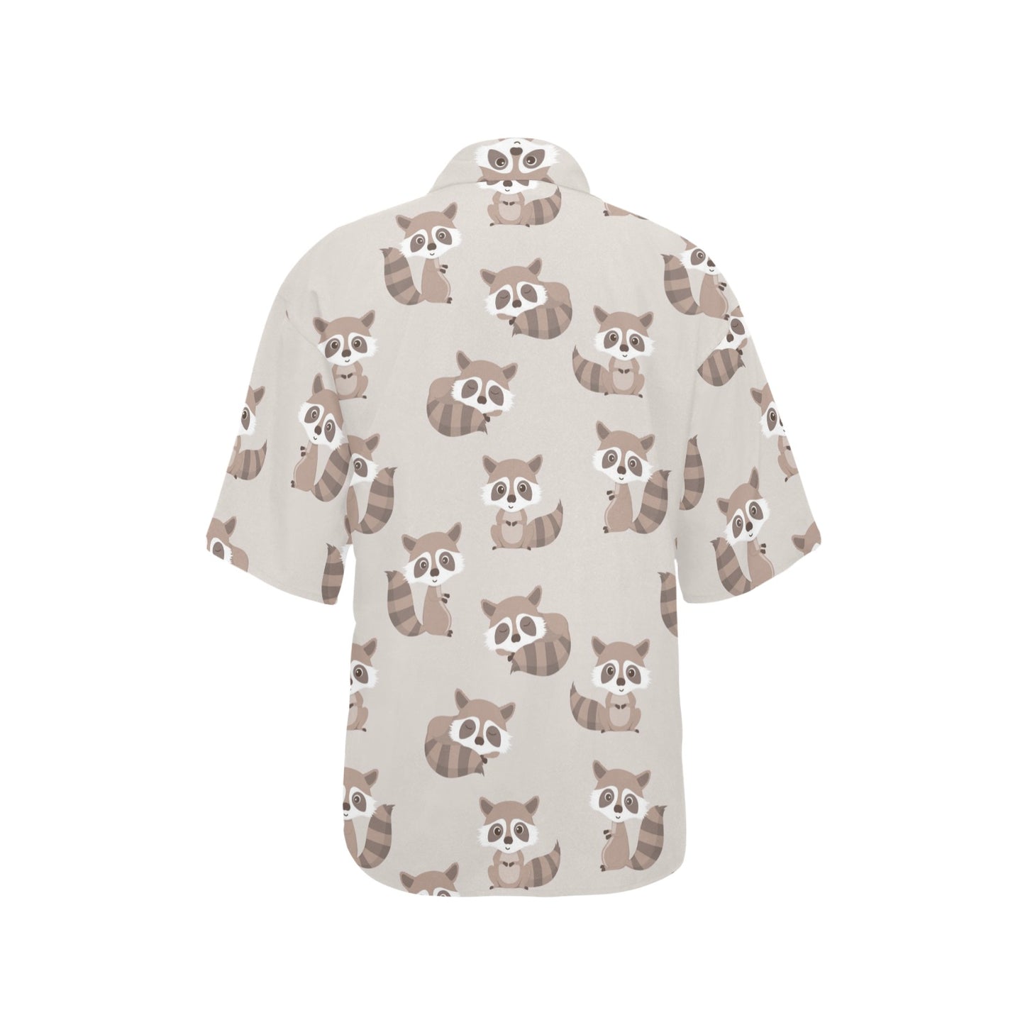 Raccoon Pattern Print Design A05 Women's Hawaiian Shirt
