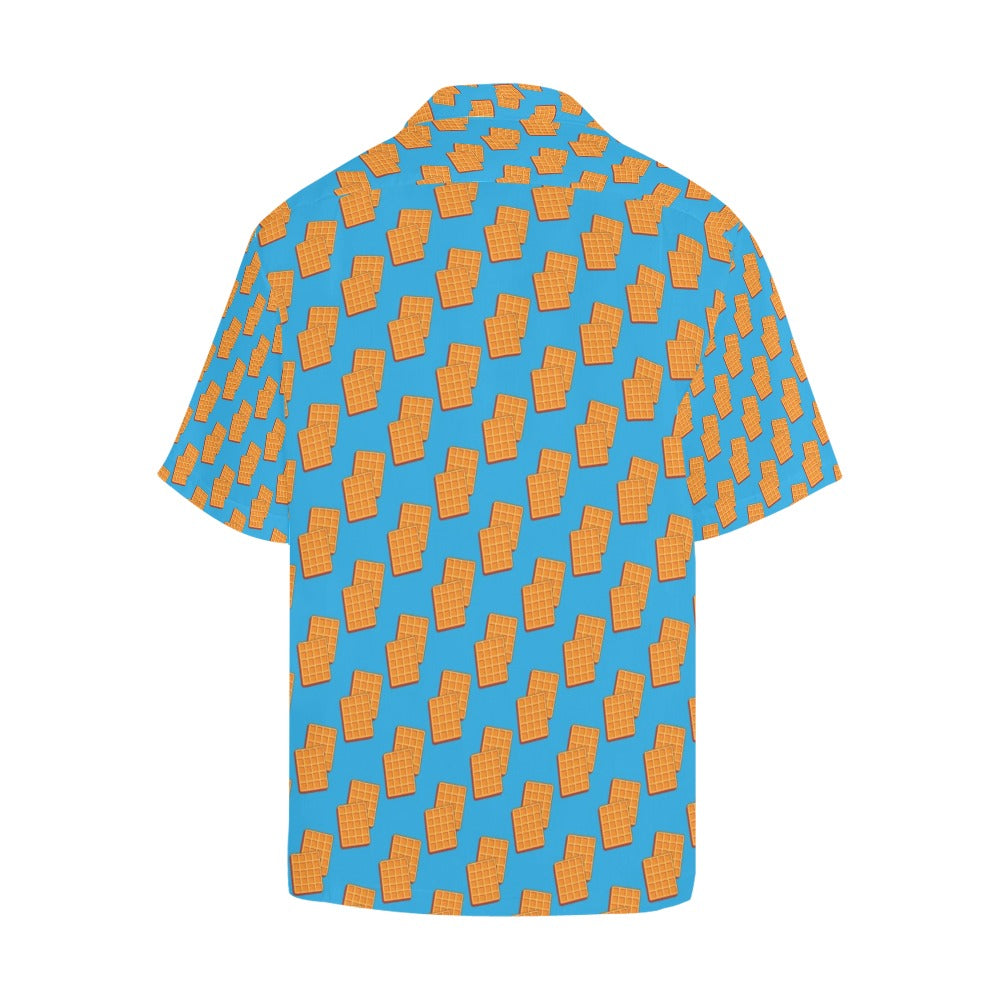 Waffle Print Design LKS304 Men's Hawaiian Shirt