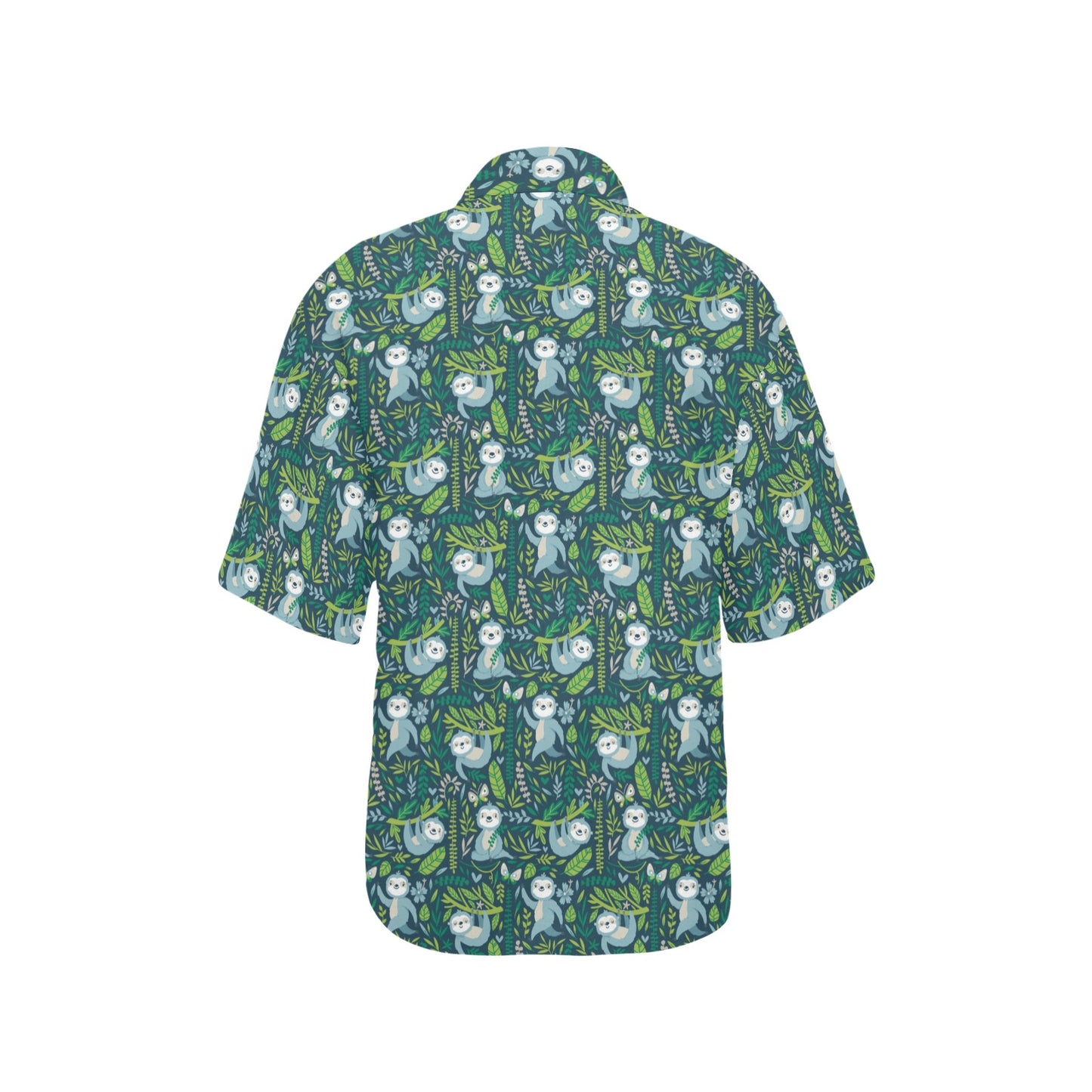 Sloth Print Design LKS304 Women's Hawaiian Shirt