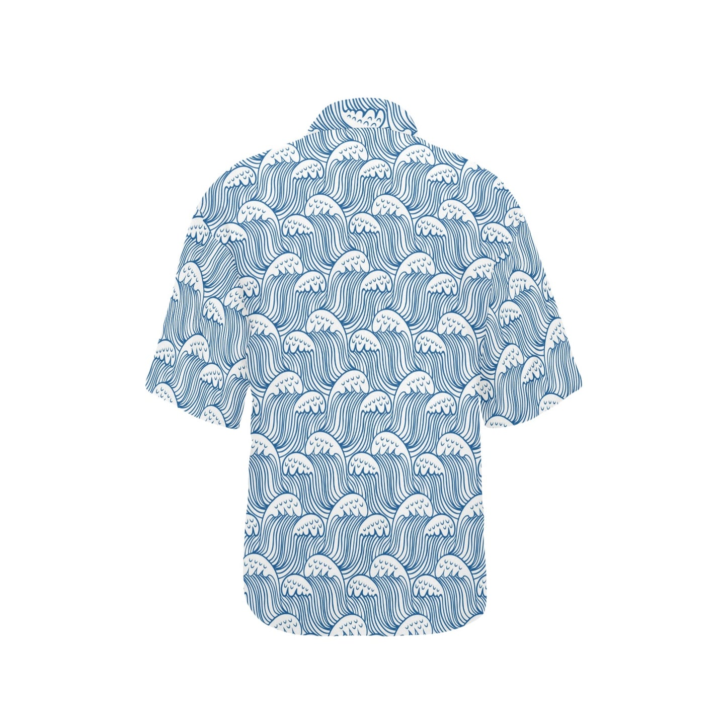 Wave Print Design LKS306 Women's Hawaiian Shirt