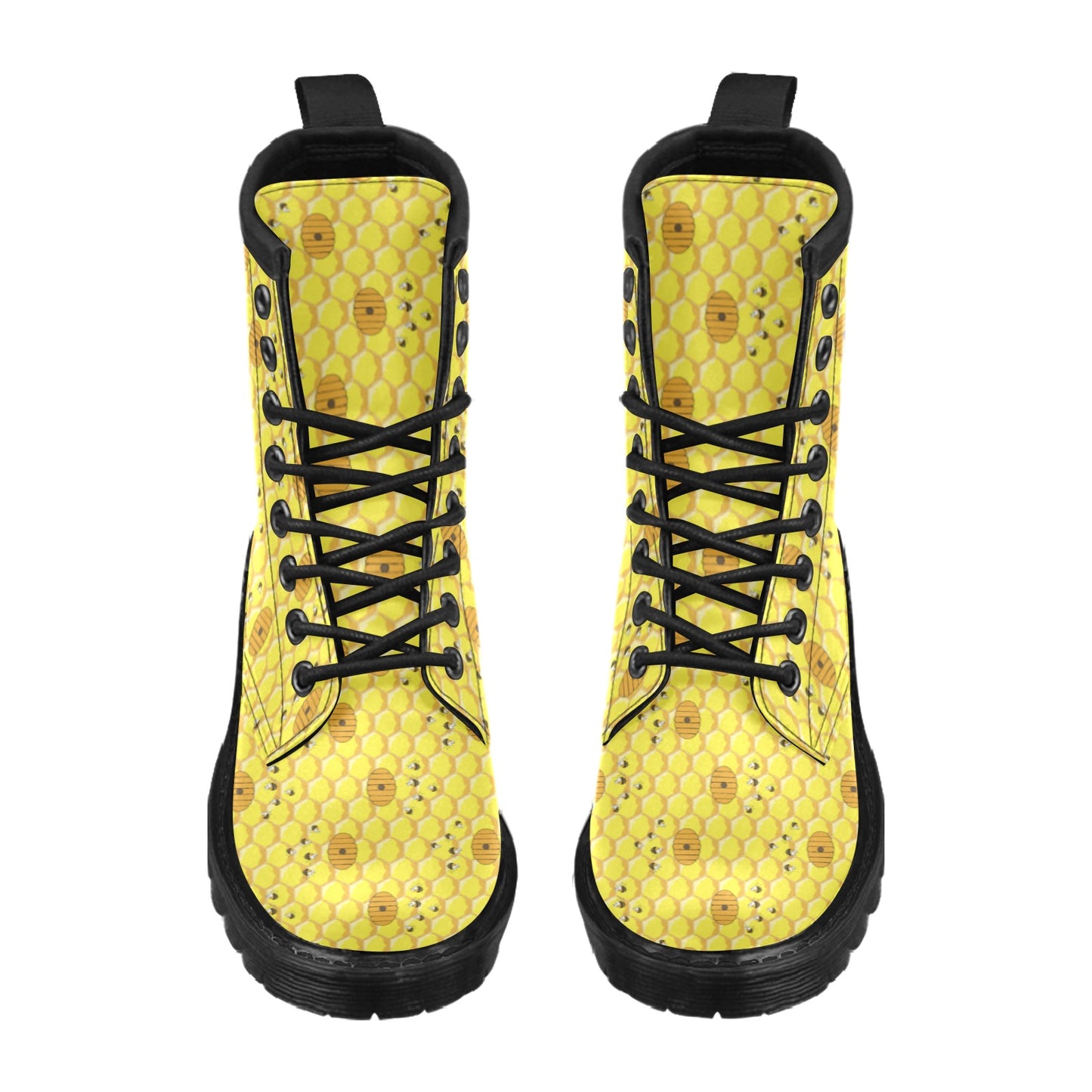 Honey Bee Print Design LKS303 Women's Boots