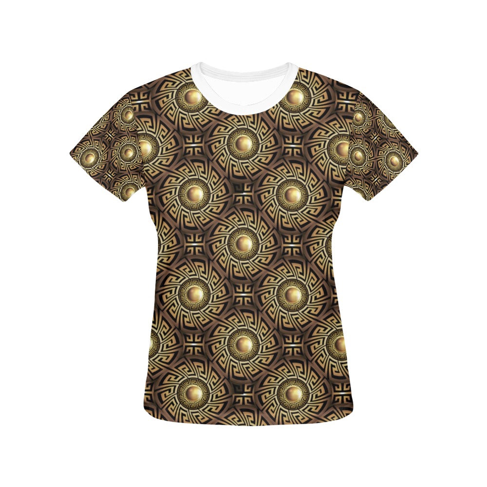 Ancient Greek Print Design LKS3012 Women's  T-shirt