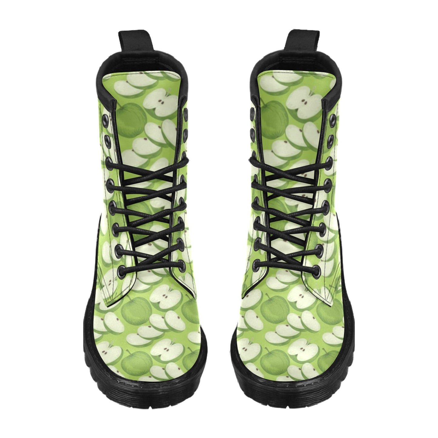 Apple Pattern Print Design AP010 Women's Boots