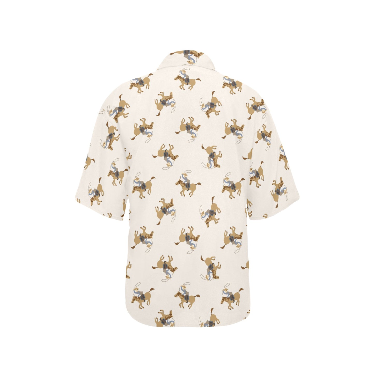 Cowboy Pattern Print Design 01 Women's Hawaiian Shirt