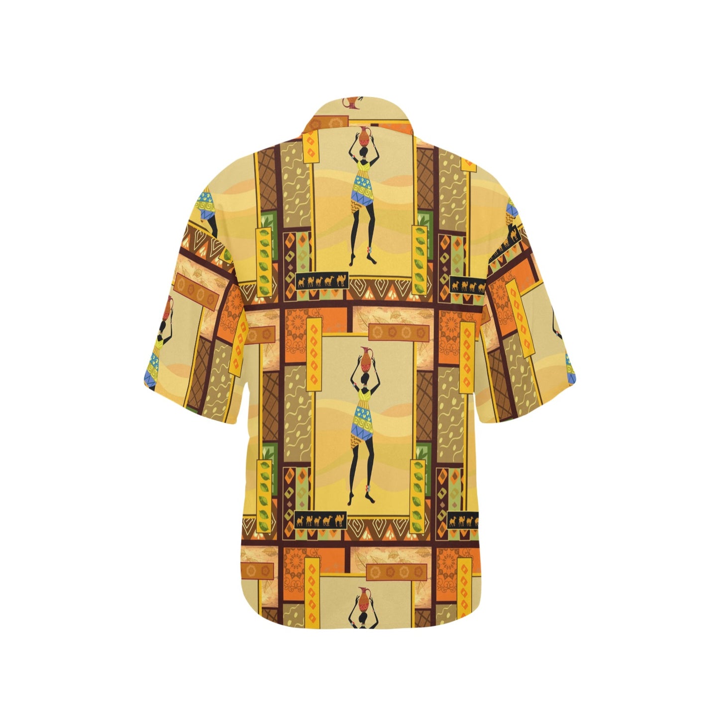 African Girl Design Women's Hawaiian Shirt
