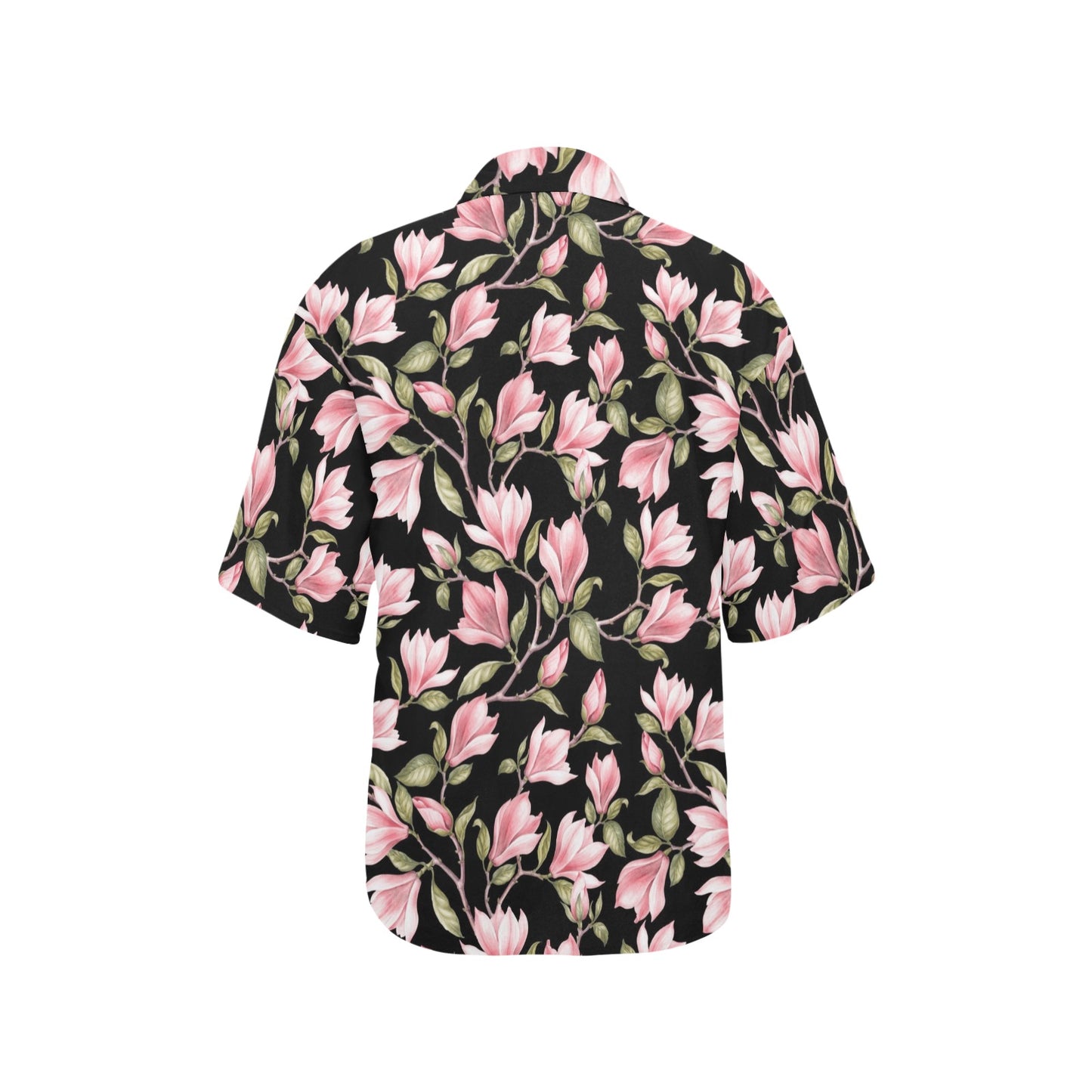 Magnolia Pattern Print Design MAG03 Women's Hawaiian Shirt