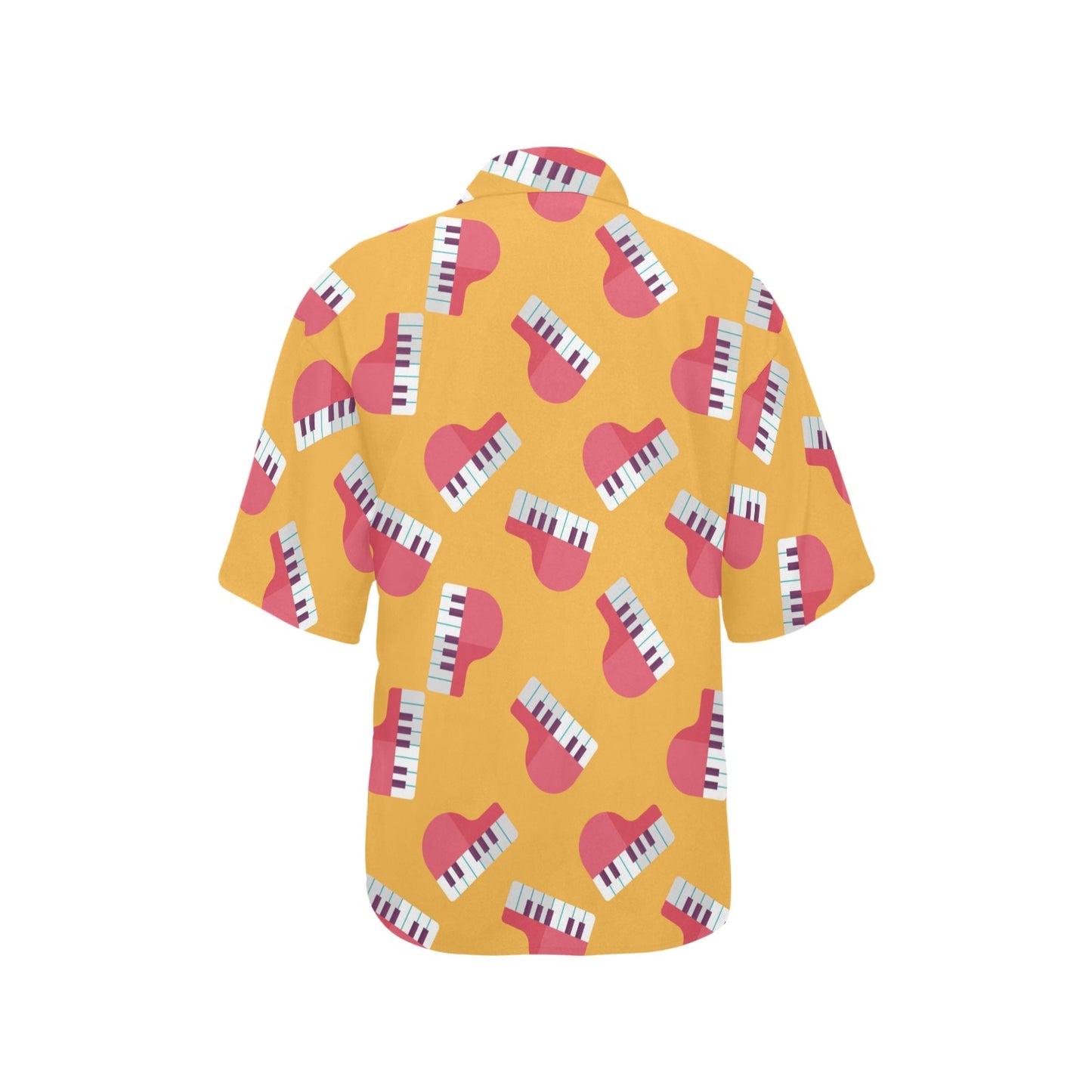 Piano Pattern Print Design 02 Women's Hawaiian Shirt