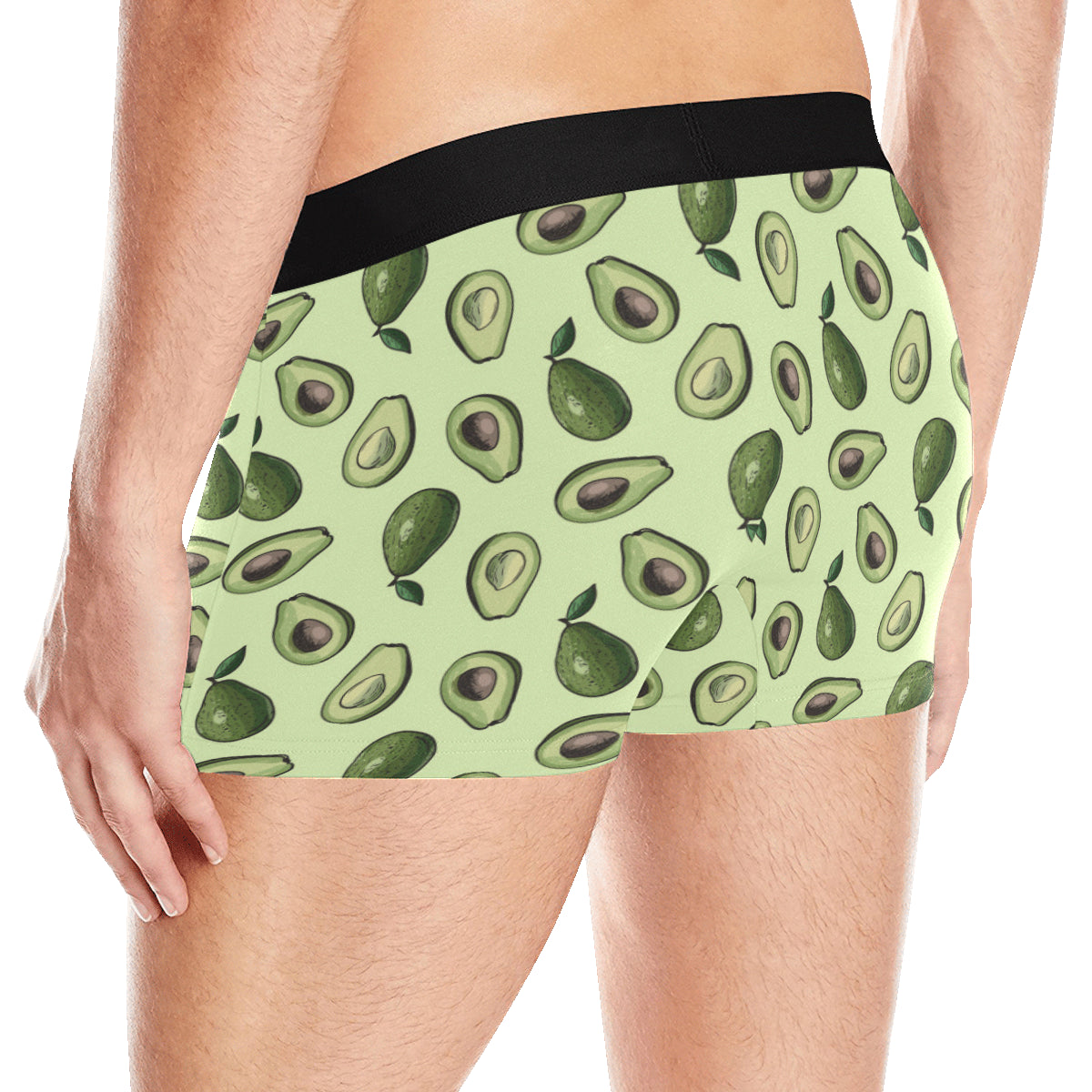 Avocado Pattern Print Design 02 Men's Boxer Briefs