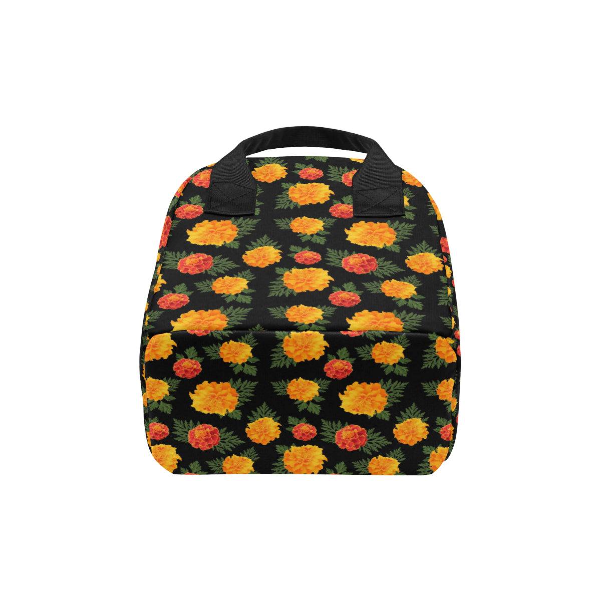 Marigold Pattern Print Design MR05 Insulated Lunch Bag