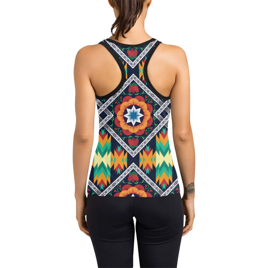African Kente Women's Racerback Tank Top