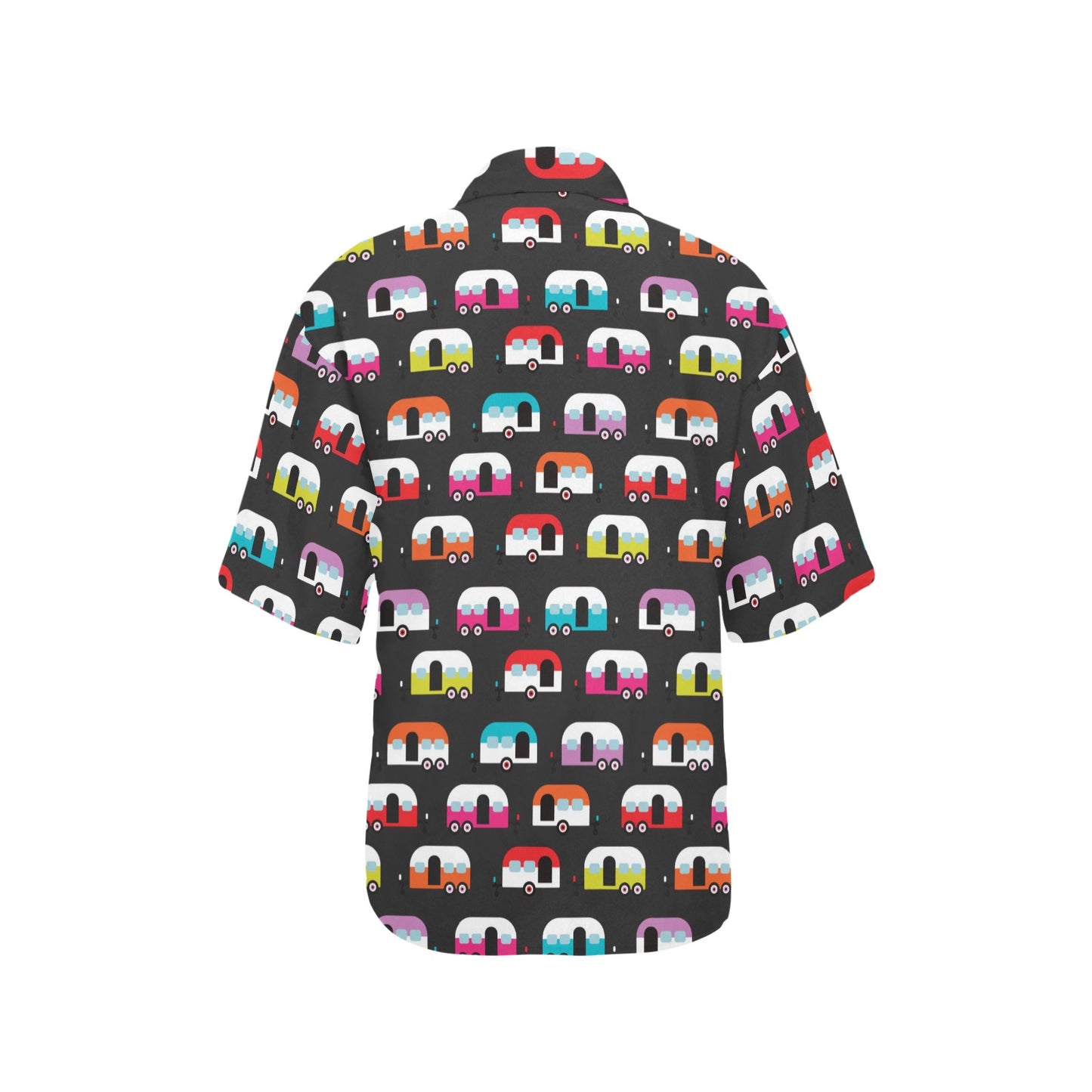 Camper Caravan Pattern Women's Hawaiian Shirt