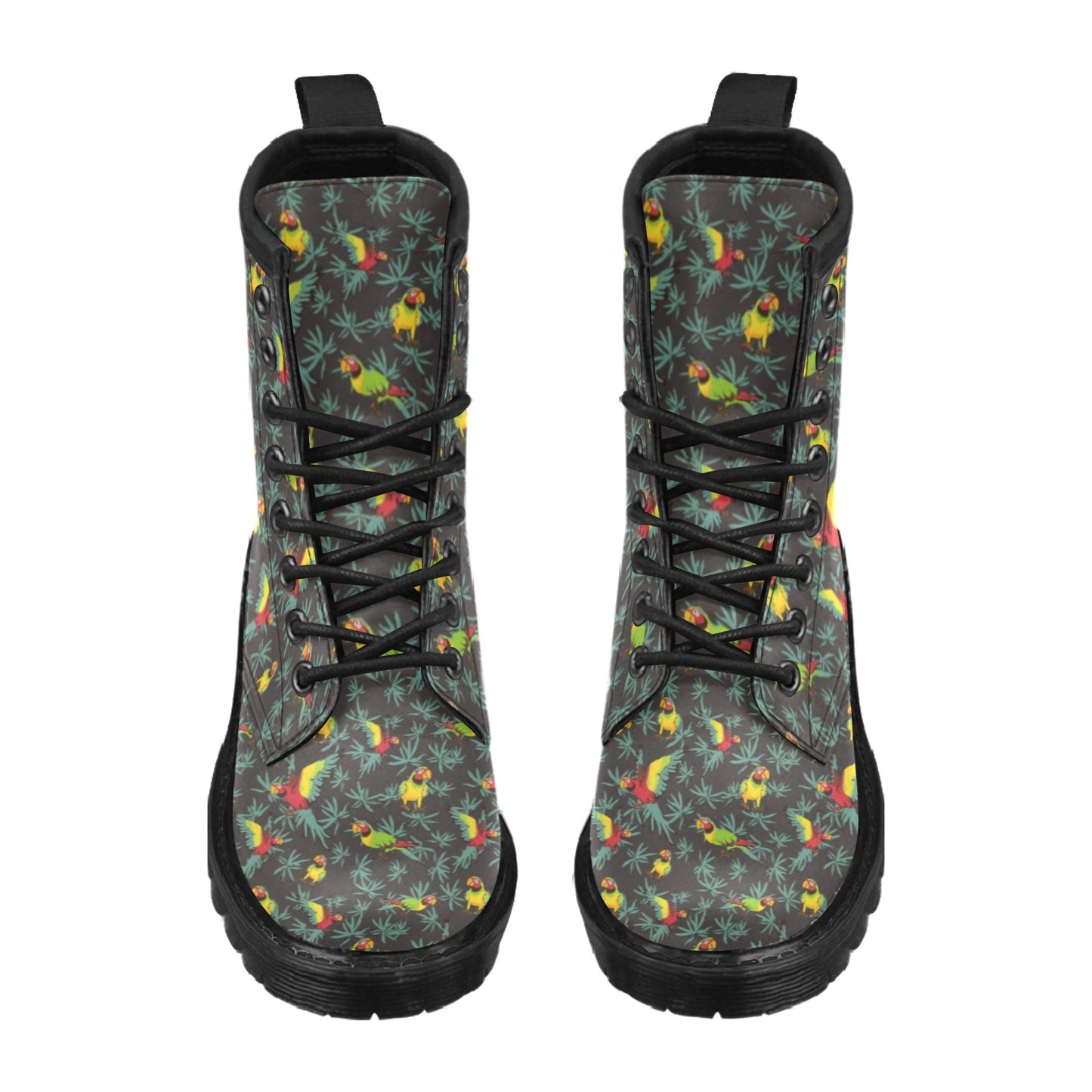Parrot Themed Print Women's Boots